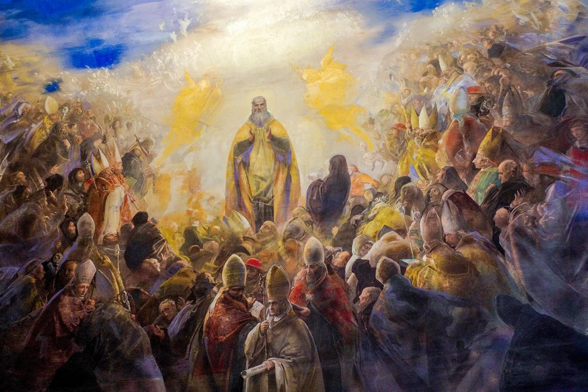 Fresco depicting St. Benedict(Photo: Bénédicte Cedergren)