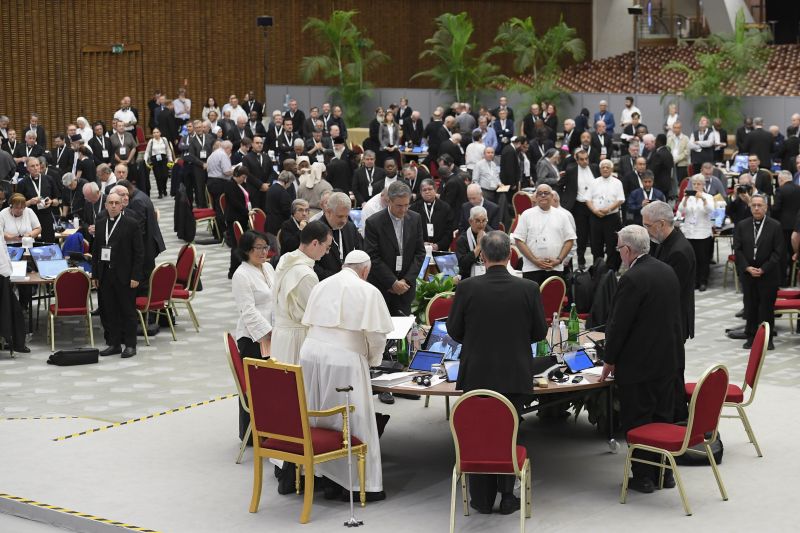 Pope Francis speaks at Synod on Synodality ‘Clericalism’ defiles the