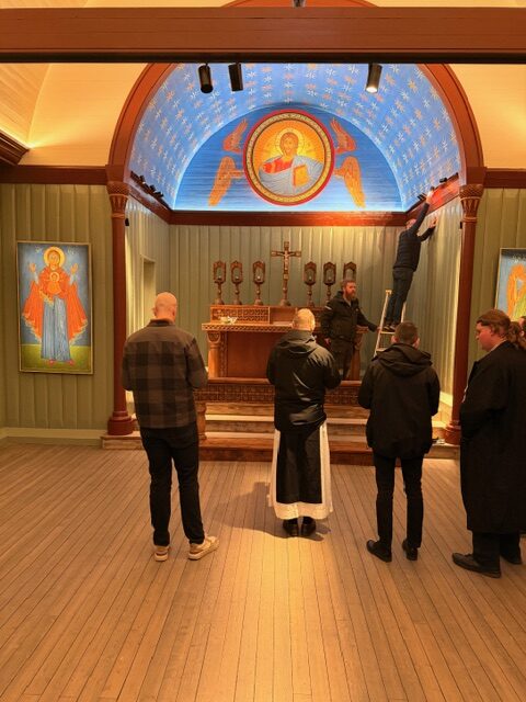 Biskopen er på befaring