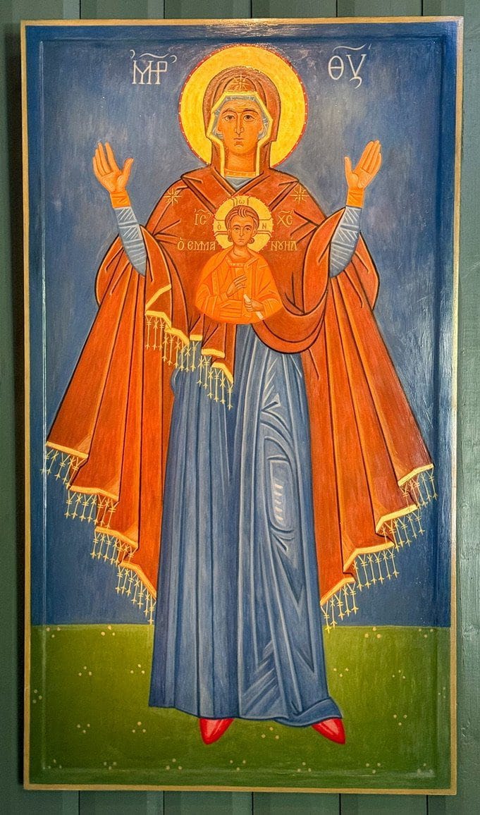 Jomfru Maria med Jesusbarnet.