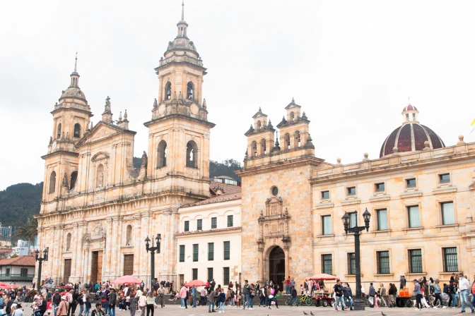 Bogotá metropolitankatedral i Colombia.