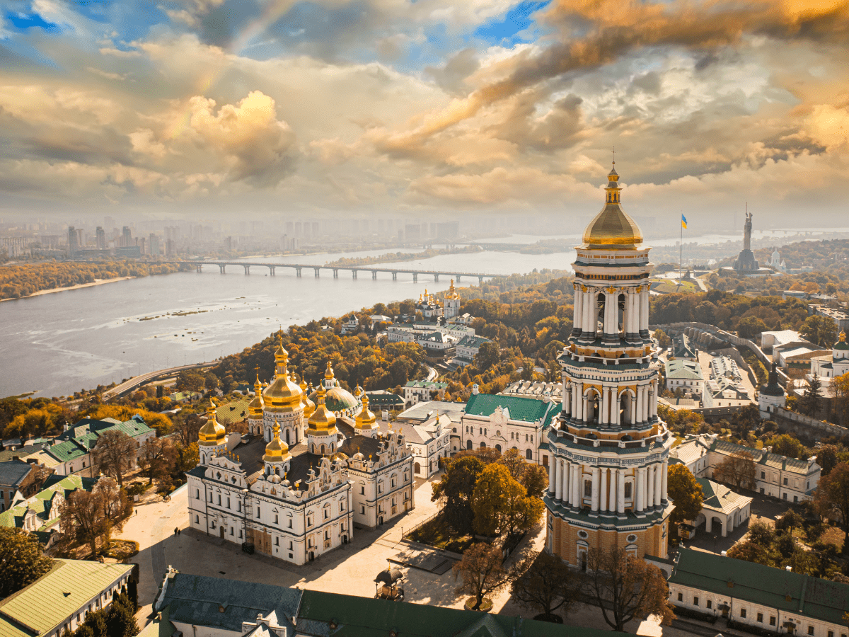 Det ortodokse komplekset Kyiv-Petsjersk-lavraen.